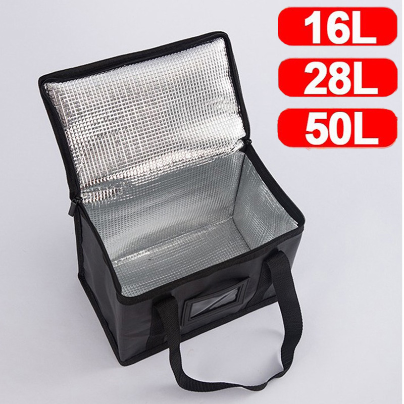 Camping Cooking Organizer - 1pc Large Insulated Picnic Bags, Thermal