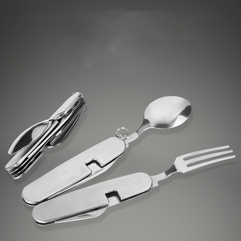 Camping Cooking Set For 4 - 4 Trong 1 Ngoài Trời Bộ