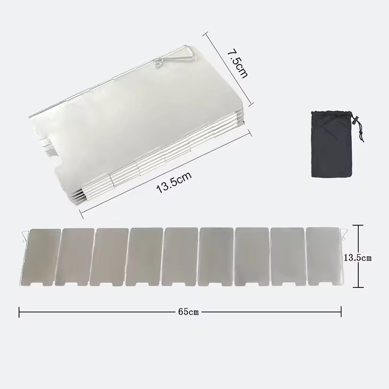 Camping Cooking Disc - Outdoor Stove Wind Shield Camping Windscreen
