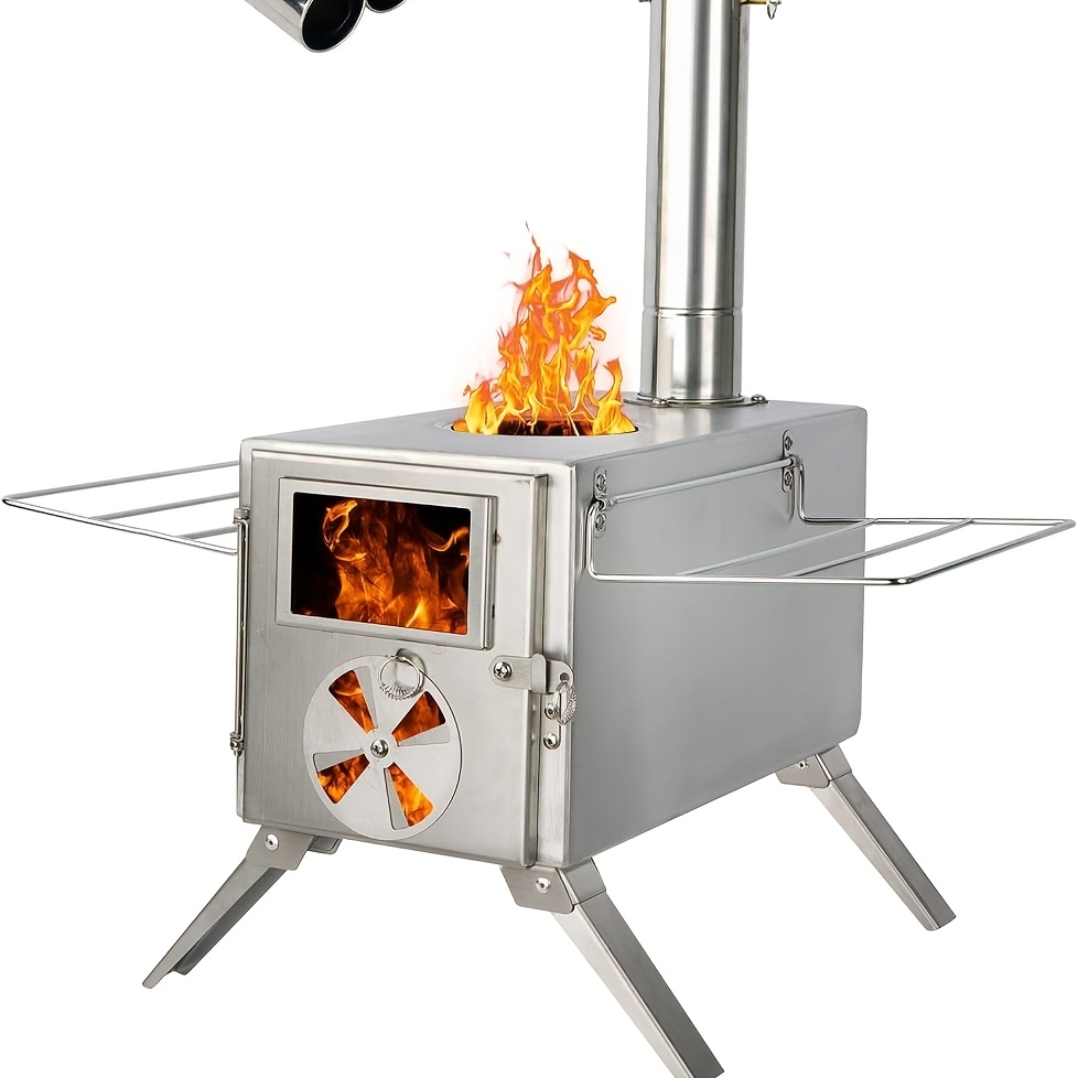 Camping Cooking Wood Stove - Camping wood stove stainless steel camping
