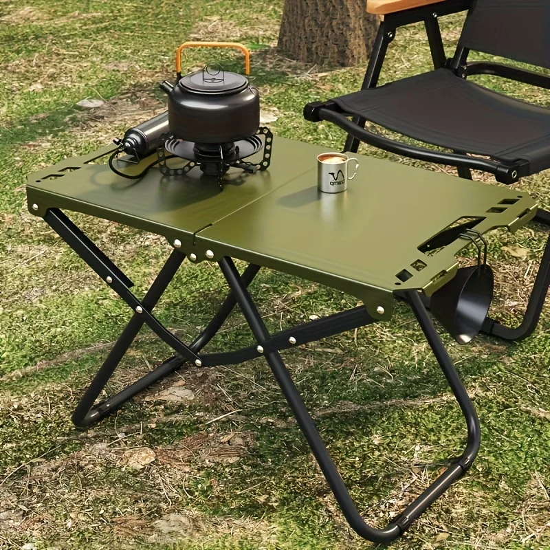 Camping Cooking Table Foldable - Portable Folding Camping Table,Stainless Steel Outdoor