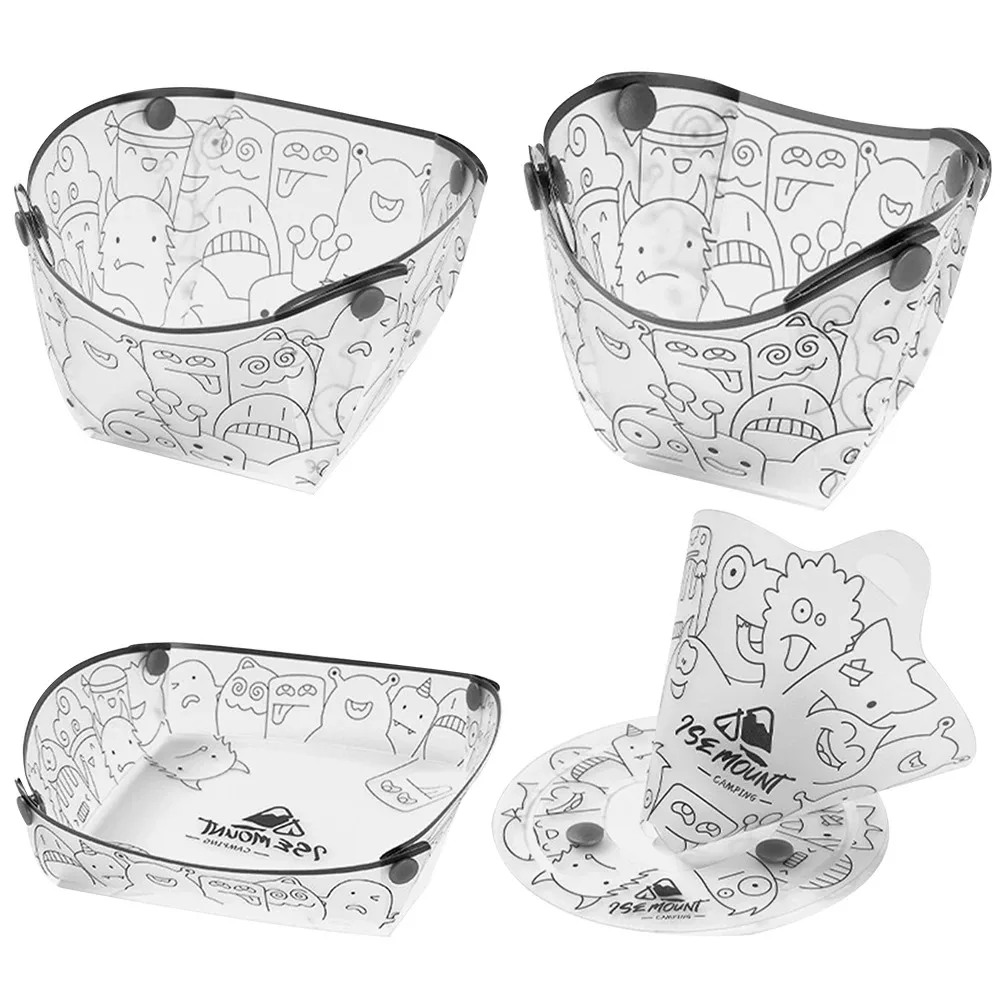 Camping Cooking Disc - PP Foldable Dinnerware Portable Camp Flatware