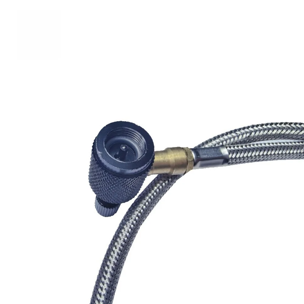 Camping Cooking Gas Canister - 1m Black Stove Adapter Hose for