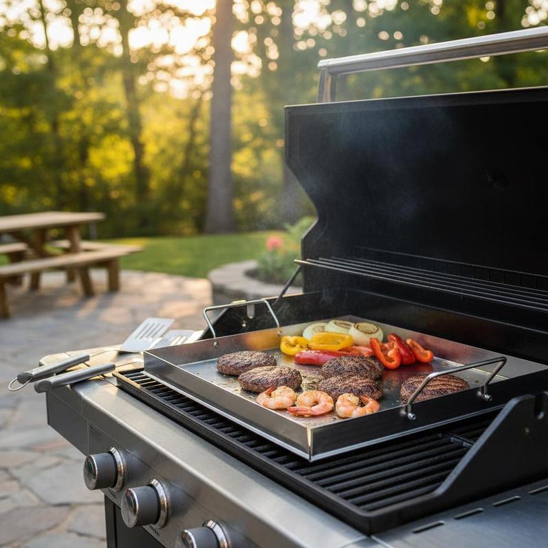 Camping Cooking Disc - Universal Flat Top Griddle 18x16 Inch