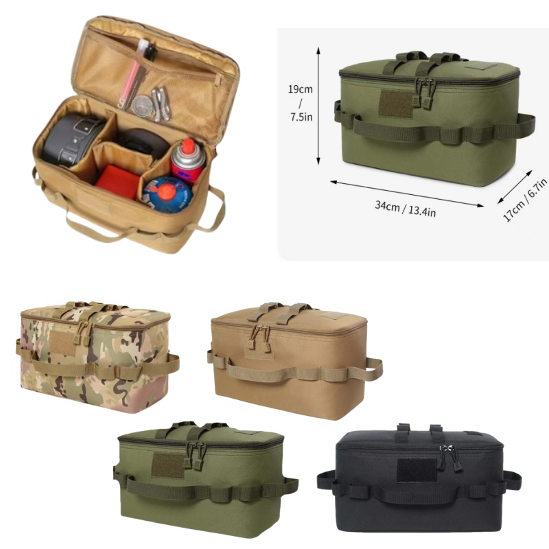 Camping Cooking Organizer - Outdoor Pouch Camping Storage Bag Cooking