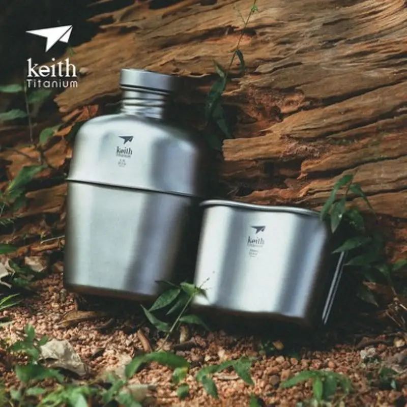 Mess Kit Titanium - Keith Pure Titanium Outdoor Camping Hiking