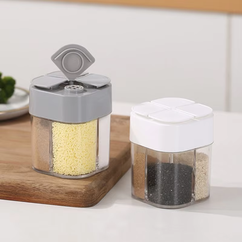 Camping Cooking Organizer - 4 in 1 Plastic Dispenser Camping