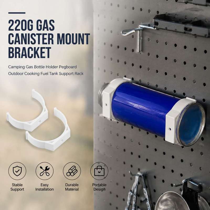 Camping Cooking Gas Canister - 220g Gas Canister Mount Bracket Camping