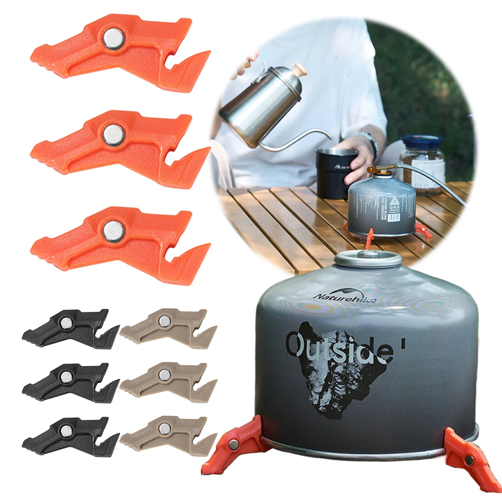 Camping Cooking Gas Canister - Magnetic Tripod Gas Tank Bracket Multifunctional