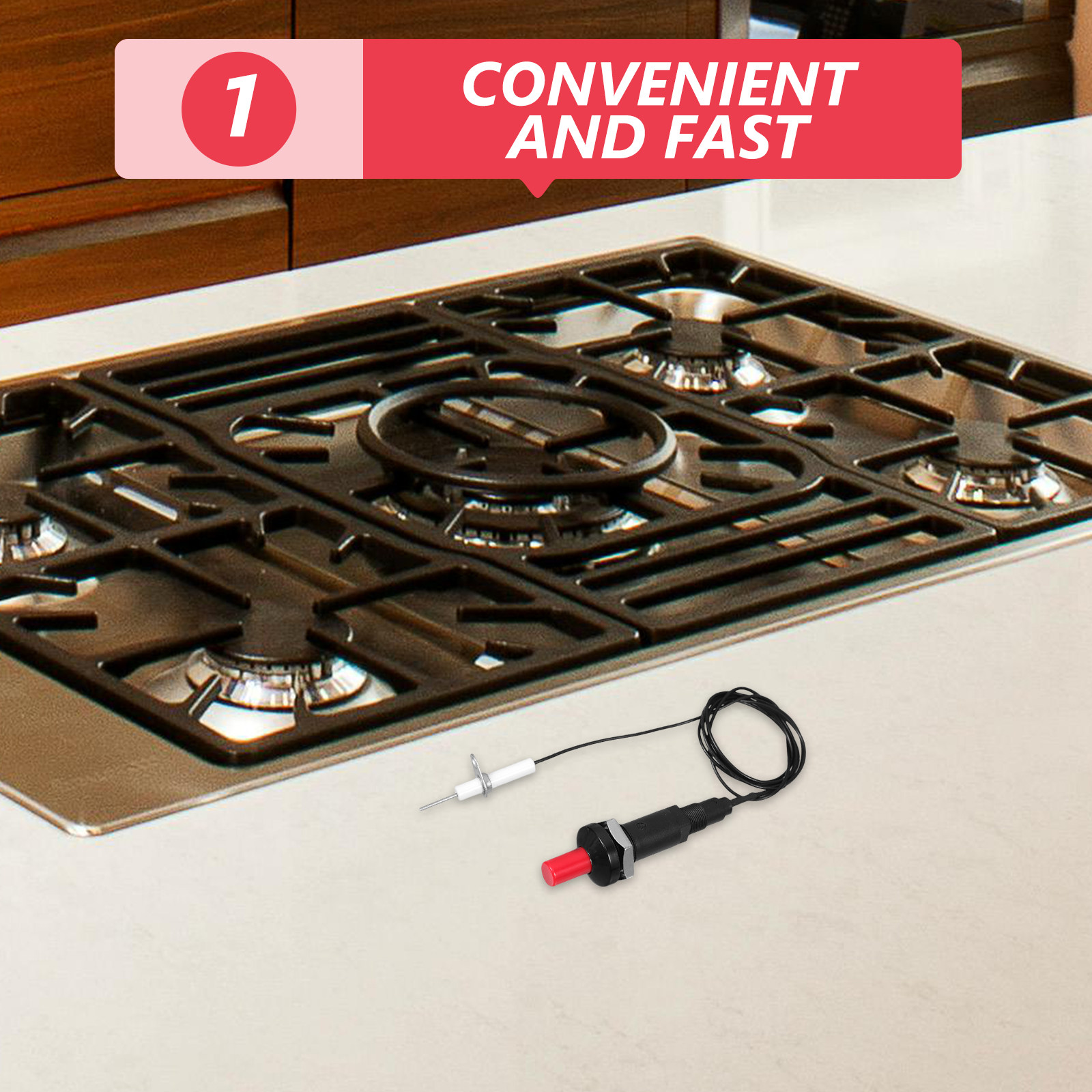 Camping Cooking Electric - Quick Easy Ignition Push Button Electric
