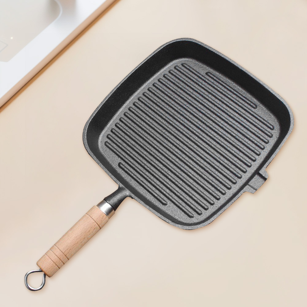 Camping Cooking Cast Iron - Iron Skillet Uncoated Non-stick Steak Frying