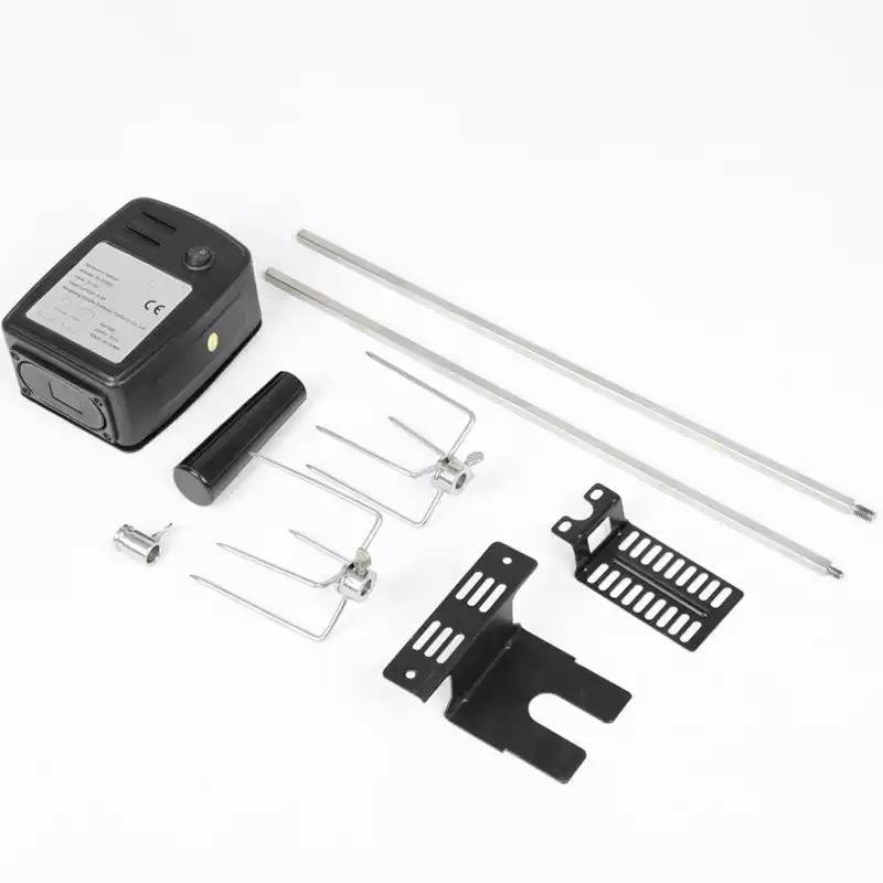 Camping Cooking Electric - Automatic Electric BBQ Rotisserie Kit Stainless
