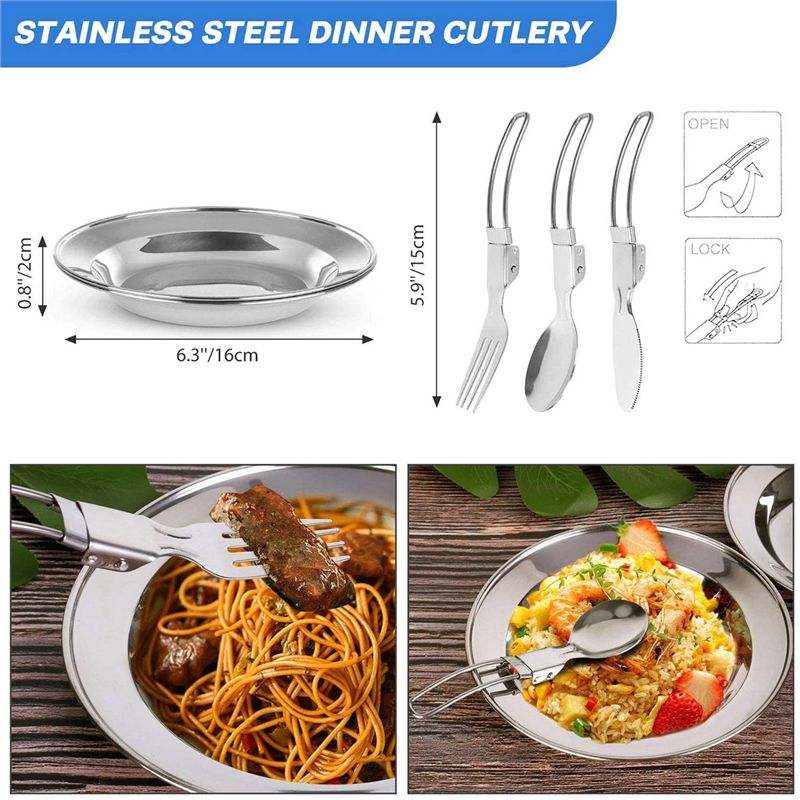 【BUYERS】Camping Cookware Porta - đánh giá và giá Camping Cooking Pots And Pans Set