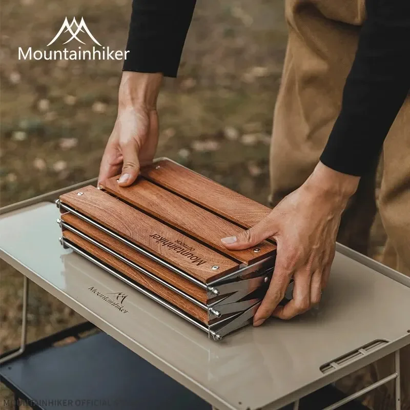 MOUNTAINHIKER Three-tier Rack  - đánh giá và giá Camping Cooking Table Foldable