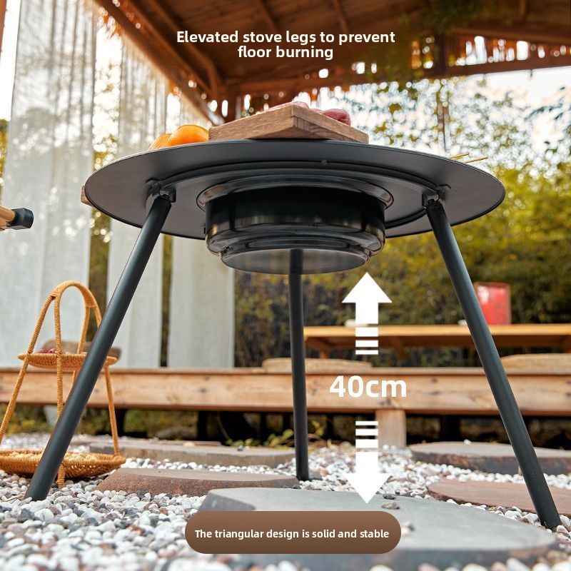Indoor Outdoor BBQ Grill Set T - đánh giá và giá Camping Cooking Wood Stove