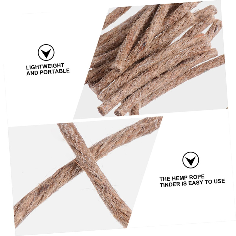 12/24Pcs Survival Wick Hemp Co - đánh giá và giá Camping Cooking Wood Stove