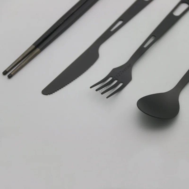 Pure Titanium Black Tableware  - đánh giá và giá Camping Cooking Set For 4