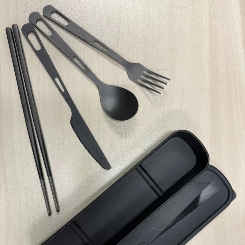 Pure Titanium Black Tableware  - đánh giá và giá Camping Cooking Set For 4