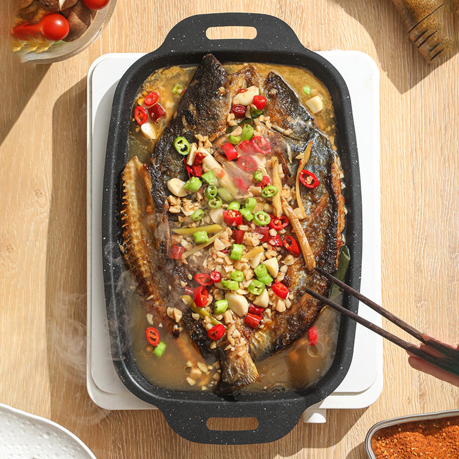 BBQ Pan Nonstick Carbon Steel  - đánh giá và giá Camping Cooking Wok