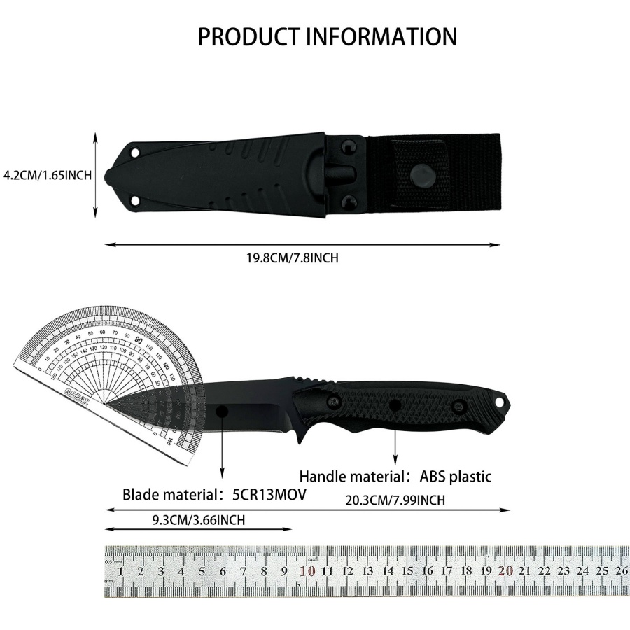 High-quality Outdoor Emergency - đánh giá và giá Camping Cooking Knife With Sheath