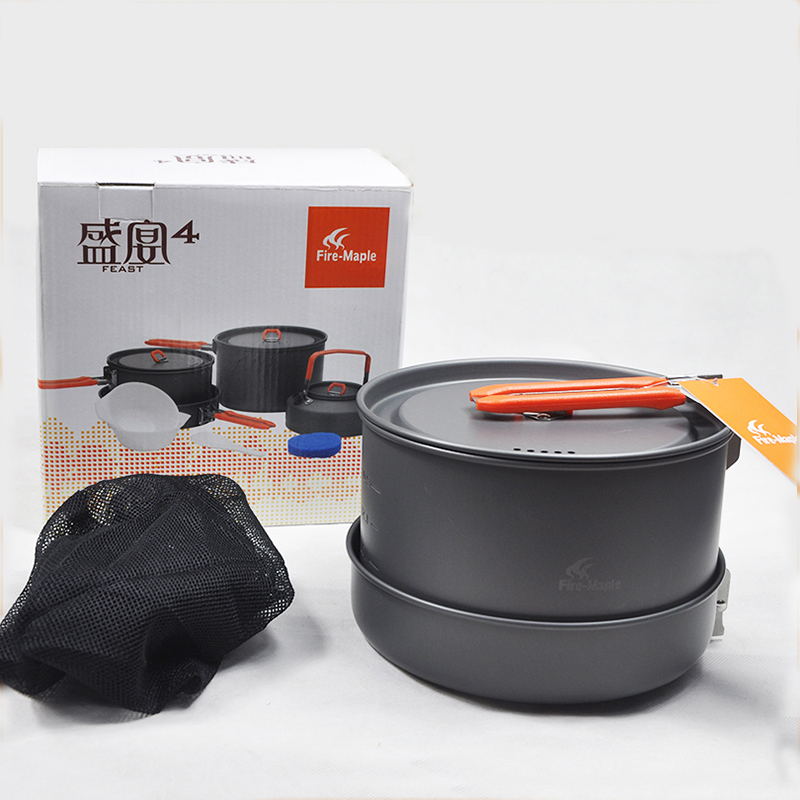 Fire Maple 4-5 Person Cookware - đánh giá và giá Camping Cooking Set For 4