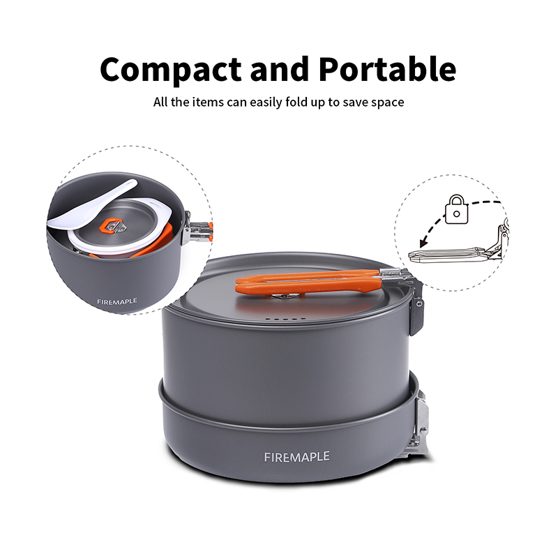 Fire Maple 4-5 Person Cookware - đánh giá và giá Camping Cooking Set For 4