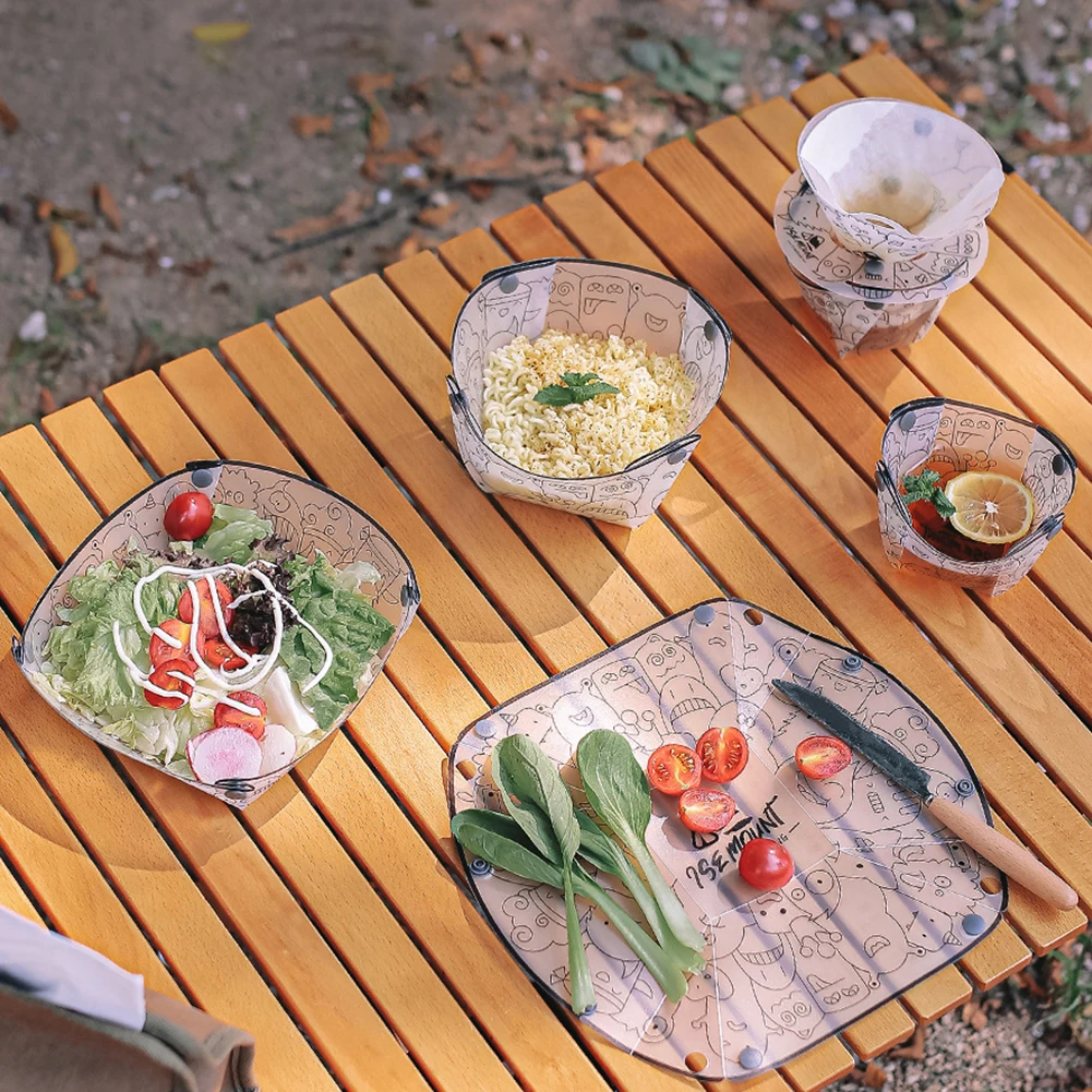 PP Foldable Dinnerware Portabl - đánh giá và giá Camping Cooking Disc