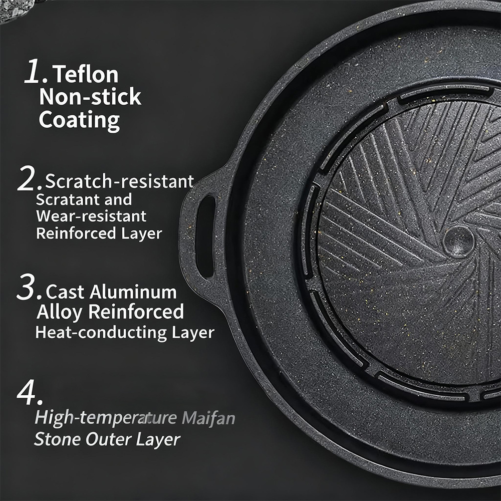 KOSUN Korean BBQ Grill Pan 2 i - đánh giá và giá Camping Cooking Disc