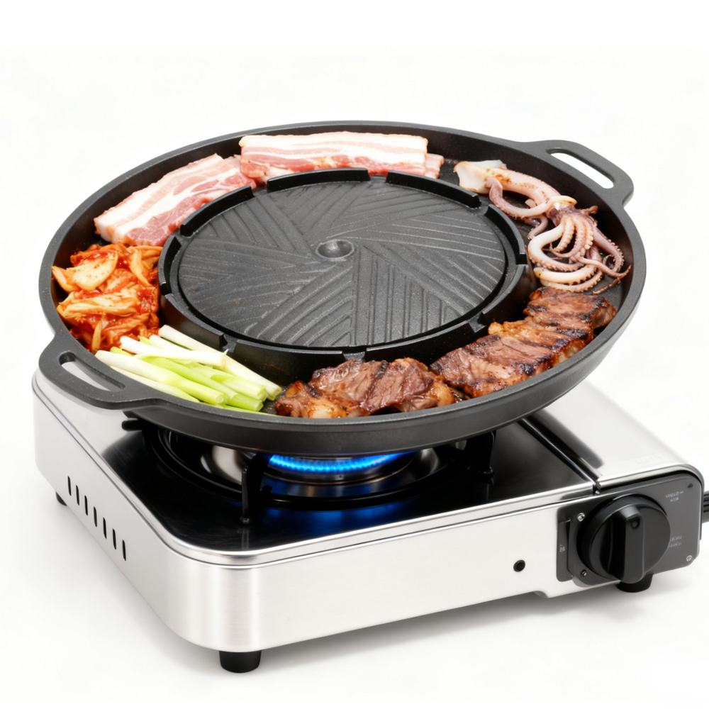 KOSUN Korean BBQ Grill Pan 2 i - đánh giá và giá Camping Cooking Disc