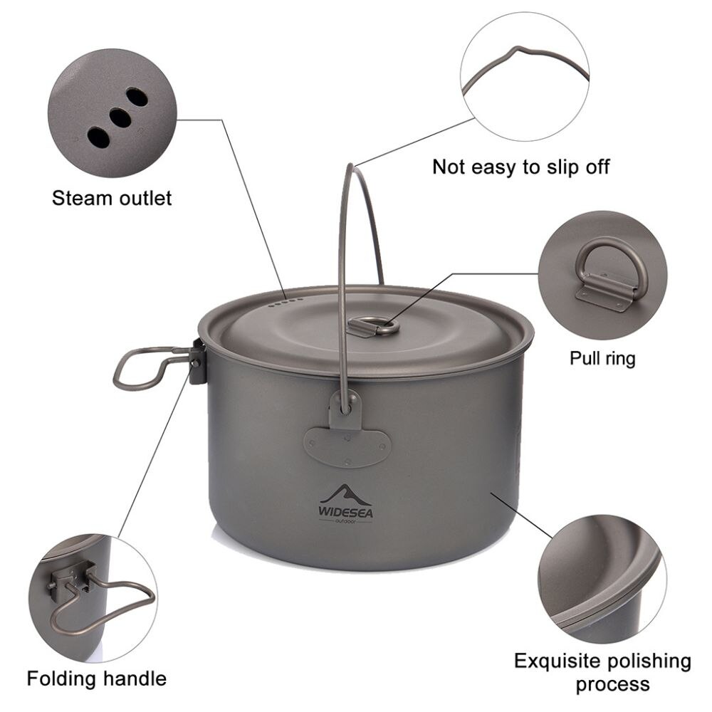 AliExpress Bộ sưu tập widesea  - đánh giá và giá Mess Kit Titanium