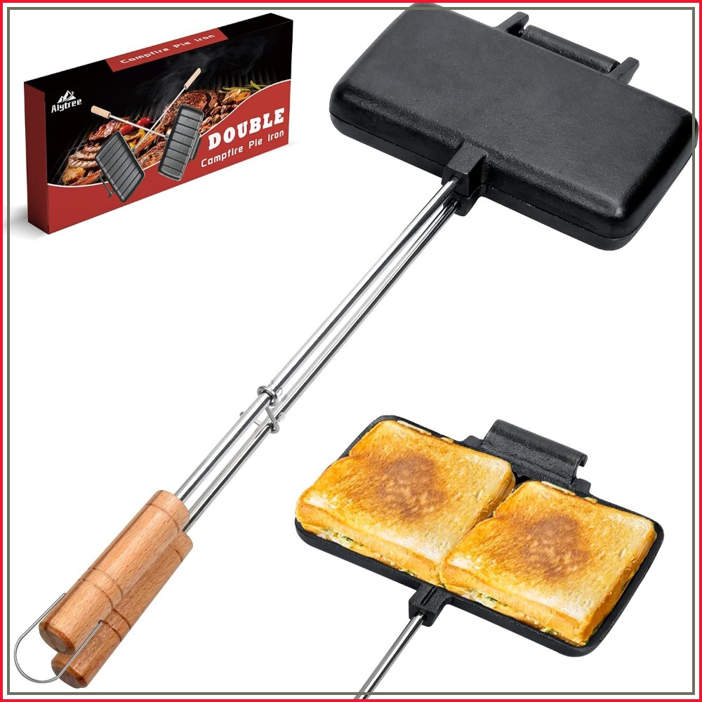 Double Pie Irons for Camping C - đánh giá và giá Camping Cooking Cast Iron