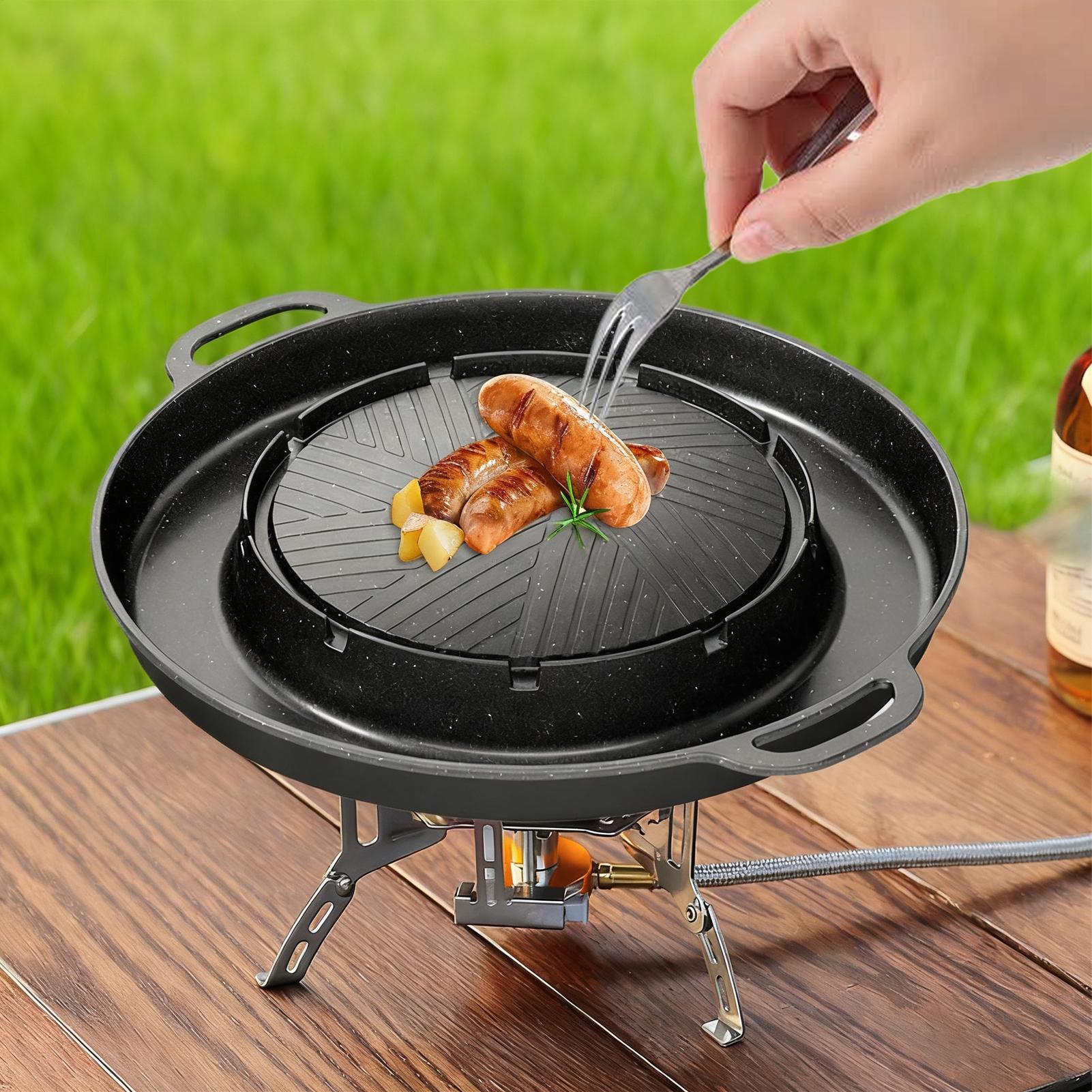 2-in-1 Grill & Hot Pan for Sto - đánh giá và giá Camping Cooking Cupboard