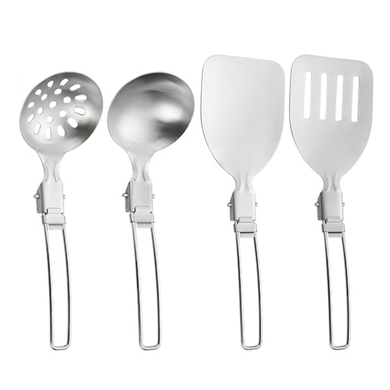 4PCS Outdoor Folding Kitchenwa - đánh giá và giá Camping Cooking Set For 4