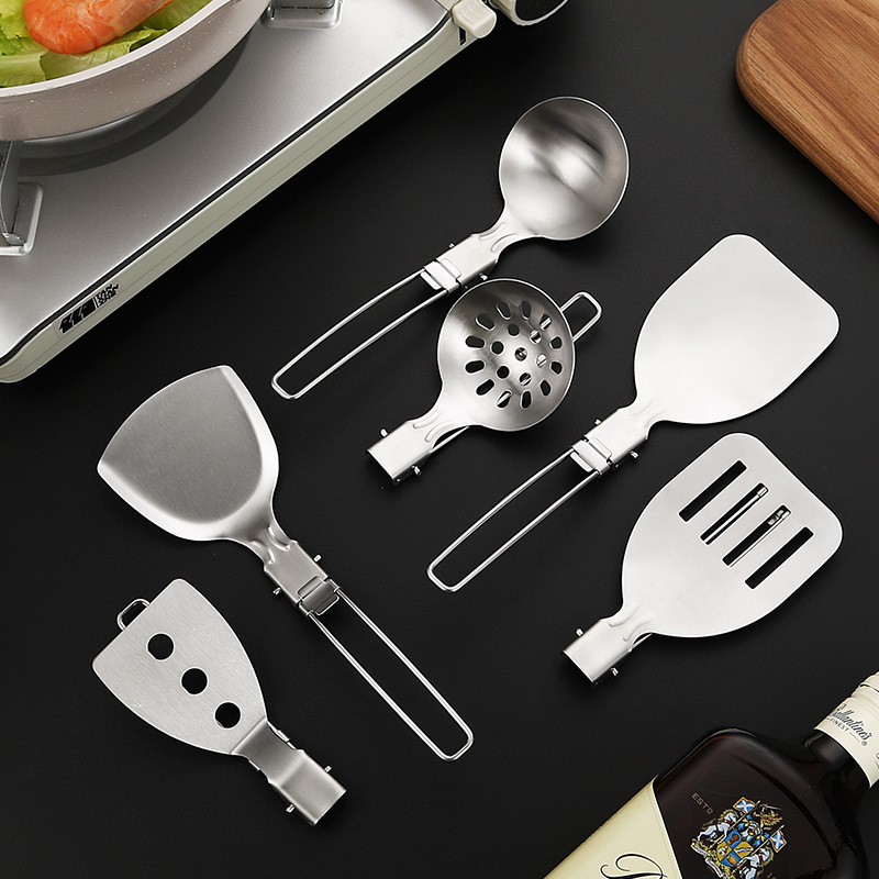 4PCS Outdoor Folding Kitchenwa - đánh giá và giá Camping Cooking Set For 4