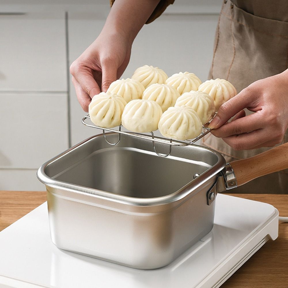 Portable Stainless Steel Fryin - đánh giá và giá Camping Cooking Pots And Pans Set