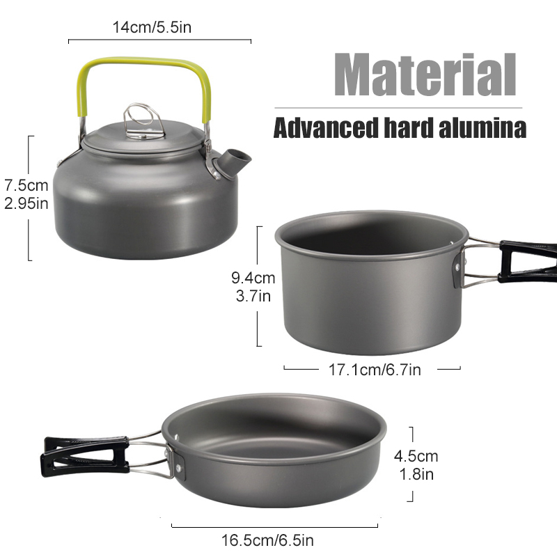 WESTTUNE Camping Cookware Kit  - đánh giá và giá Camping Cooking Wok