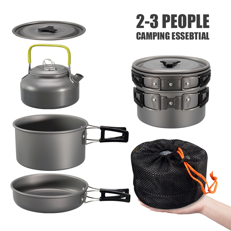 WESTTUNE Camping Cookware Kit  - đánh giá và giá Camping Cooking Wok