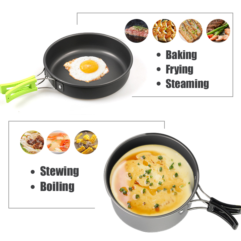 WESTTUNE Camping Cookware Kit  - đánh giá và giá Camping Cooking Wok