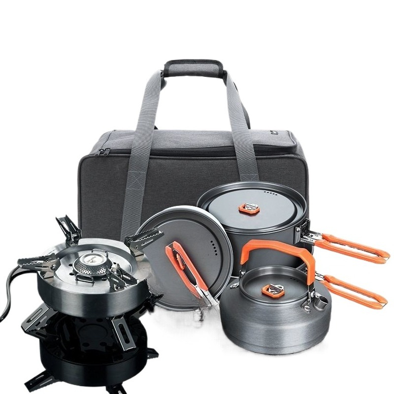 [Hot Sale Set] Outdoor Furnace - đánh giá và giá Camping Cooking Set For 4