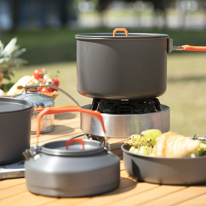 [Hot Sale Set] Outdoor Furnace - đánh giá và giá Camping Cooking Set For 4