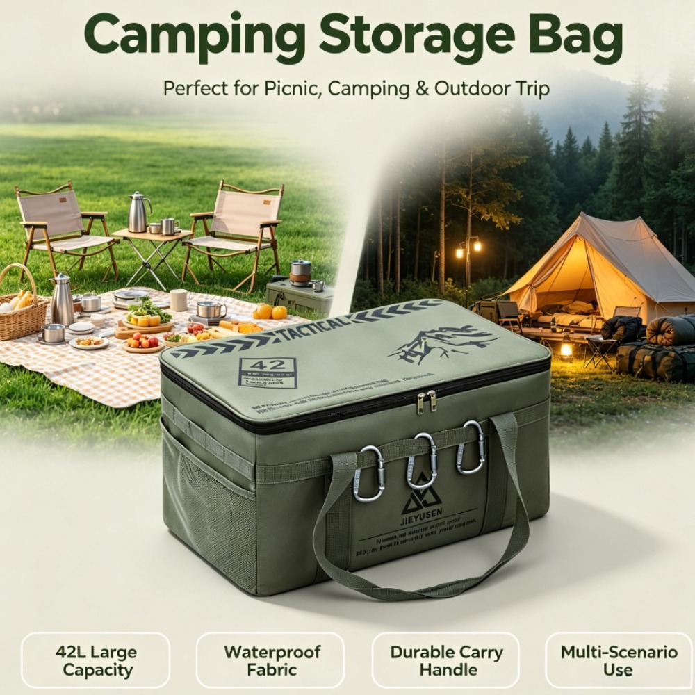 30/42L Foldable Portable Outdo - đánh giá và giá Camping Cooking Organizer