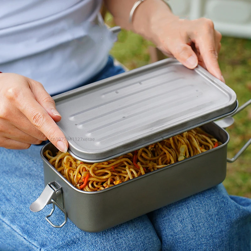 Outdoor Pure Titanium Square L - đánh giá và giá Mess Kit Titanium