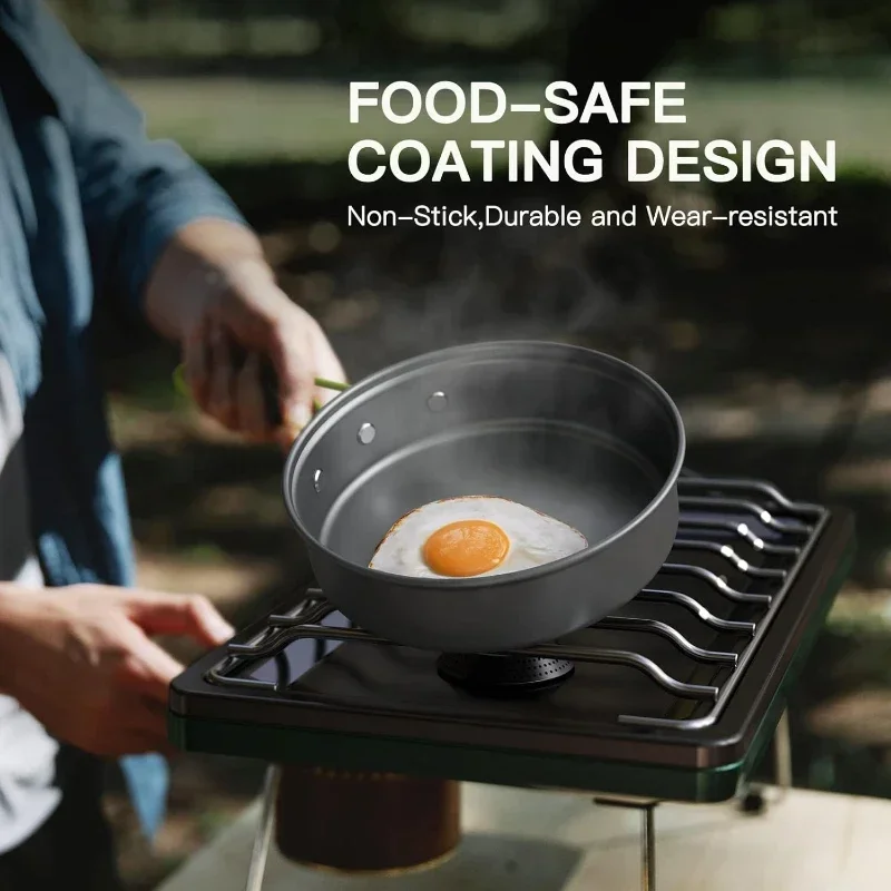 Camping Cooking Set, Outdoor K - đánh giá và giá Camping Cooking Set With Kettle