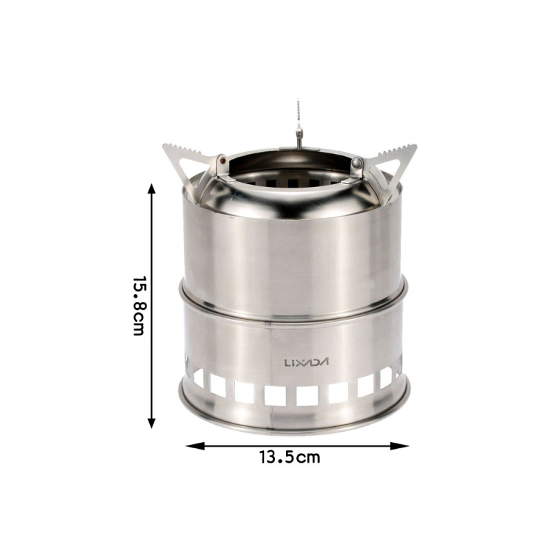 Lixada Stainless Steel Wood St - đánh giá và giá Camping Cooking Wood Stove