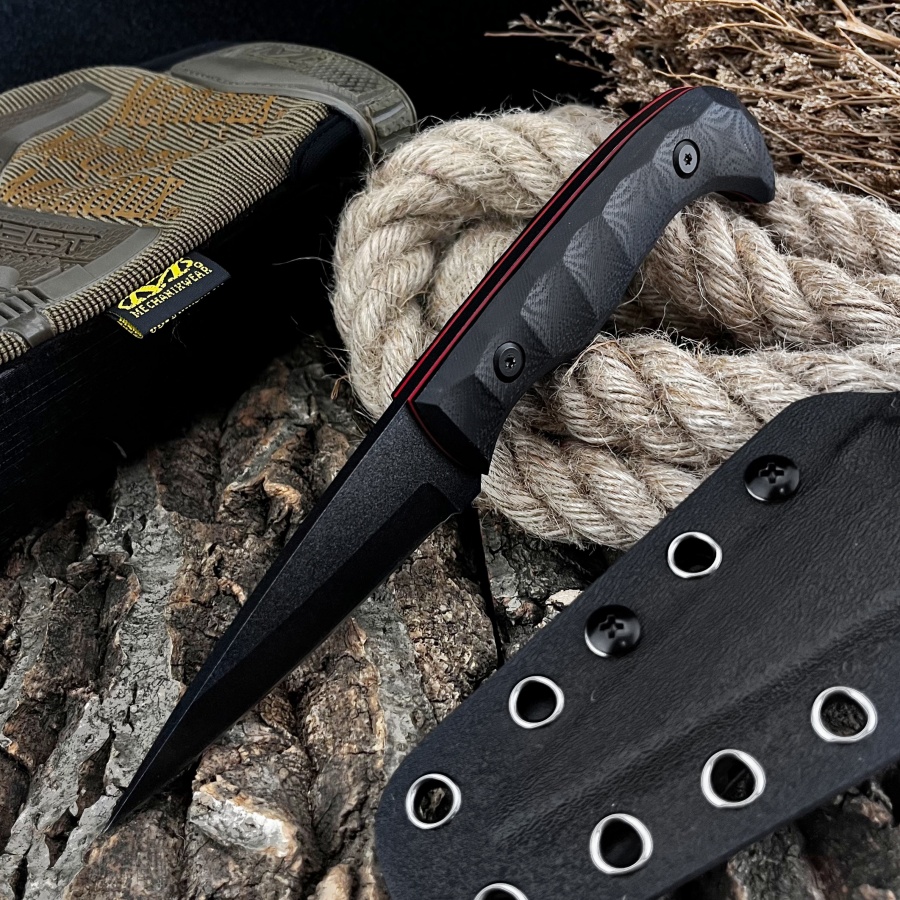 Handmade G10 Handle Outdoor Ca - đánh giá và giá Camping Cooking Knife With Sheath