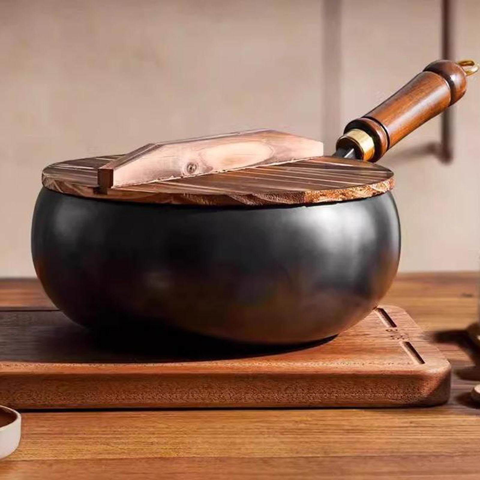 Non Coated Wok Chinese Wok Woo - đánh giá và giá Camping Cooking Cast Iron