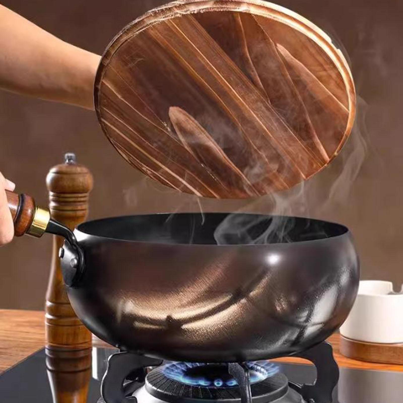 Non Coated Wok Chinese Wok Woo - đánh giá và giá Camping Cooking Cast Iron