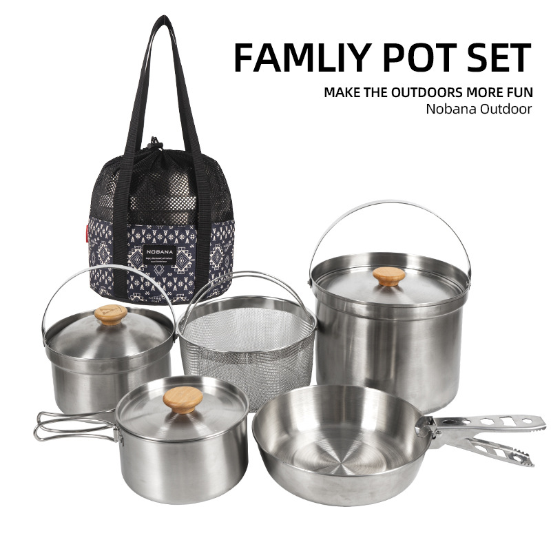 NOBANA Newest Outdoor Stainles - đánh giá và giá Camping Cooking Wok