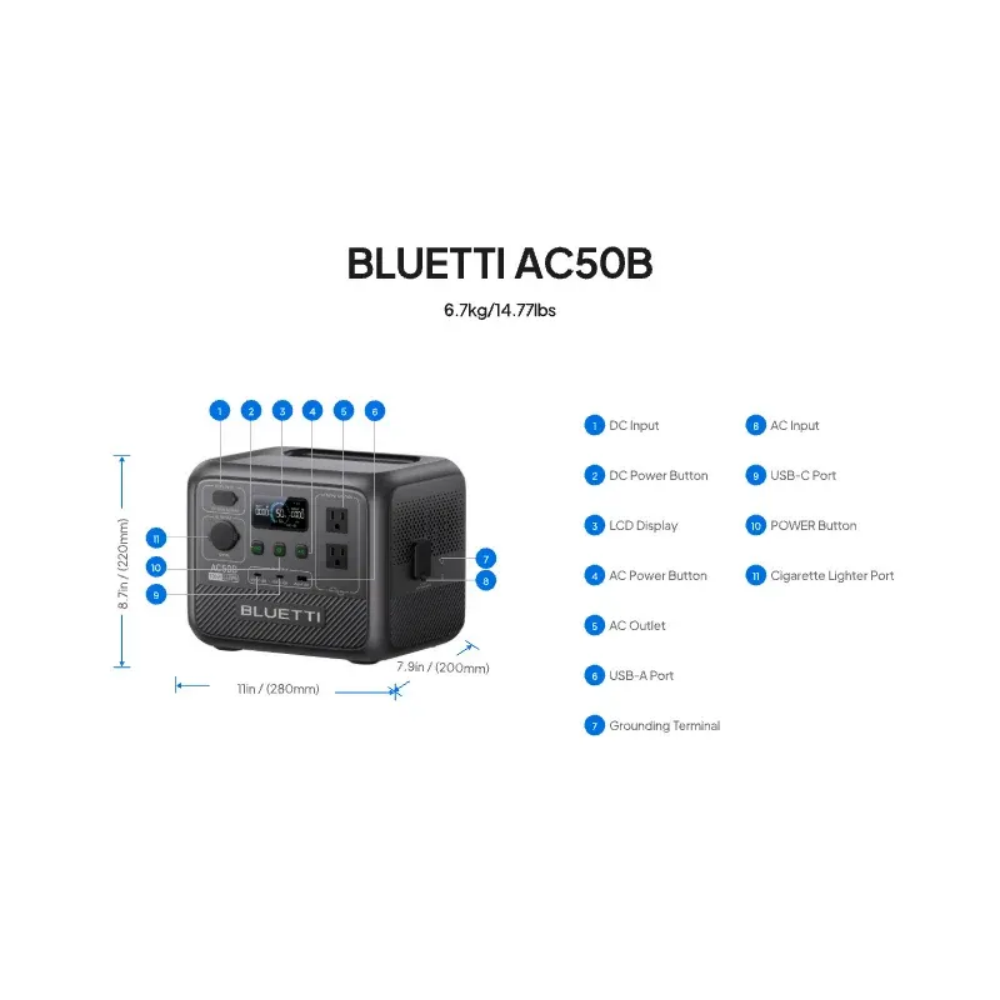 BLUETTI AC50B Portable Power S - đánh giá và giá Camping Cooking Electric