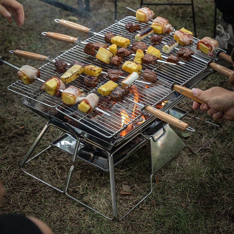Portable Campfire Fire Pit BBQ - đánh giá và giá Camping Cooking Electric